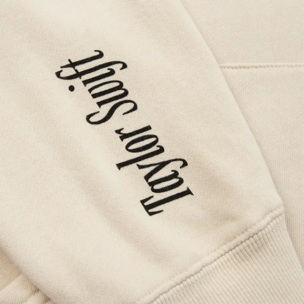 Taylor swift M official merch Cream Graphic Hoodie - Picture 5 of 7